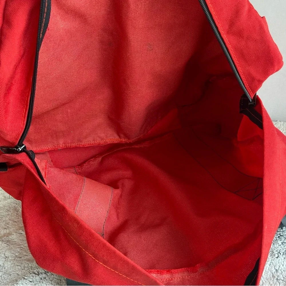 Vintage REI Medium Duffel Red Canvas Travel Tote Bag